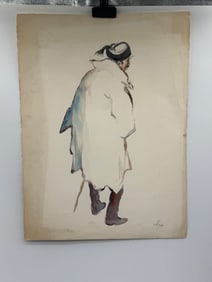 Print of a Man in Coat by Papas