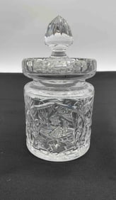 Cut Glass Lidded Vanity Jar