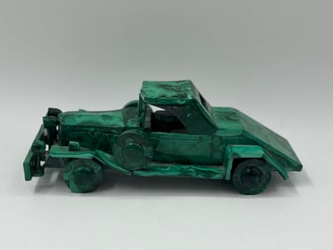 Malachite Carved Model Car