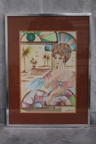 "My Vintage Look" Signed, Artist Unknown