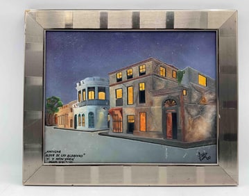 "Antigua Aldea de las Albaceas" by Faú 2000 – Bas-Relief Urban Scene