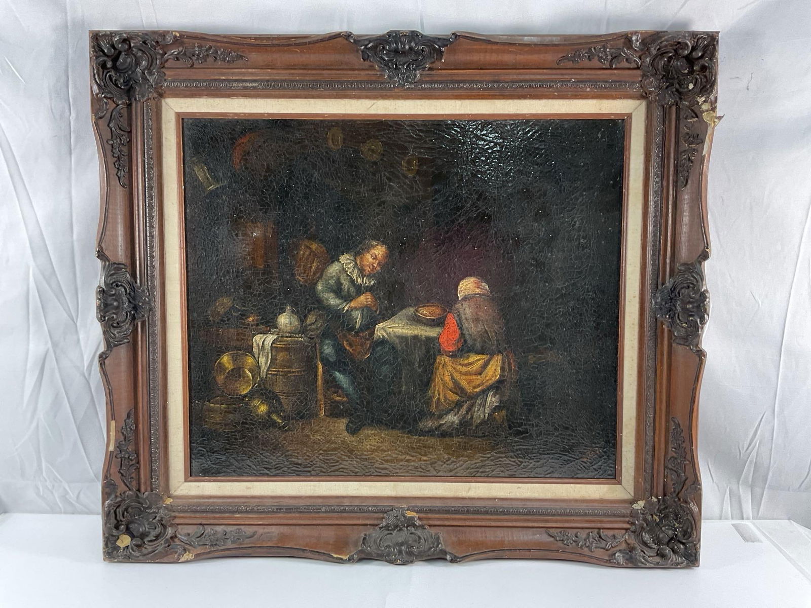 19th C. Oil on Canvas by Paul Unde (1 of 3)