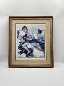 "No Swimming" by Norman Rockwell Lithograph
