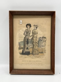 Moniteur des Dames et des Demoiselles Antique French Engraving