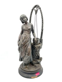 Bronze Sculpture - Rebecca at the Well - Henri Honore Ple