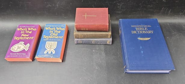 Group of Religious Reference Books – Bible Dictionary, Who’s Who, and Others