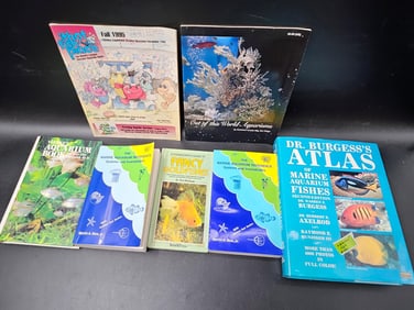 Collection of Nature and Marine Life Books and Guides