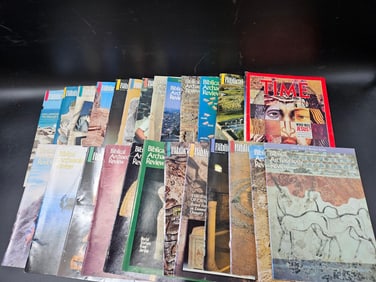 Collection of Biblical Archaeology Review Magazines and Time Magazine