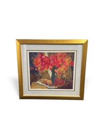 "Study in Red" Andrew Francis (England,b.1948) Serigraph Artist's Proof with COA