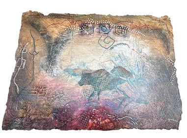 "Arago I" by Dodsworth (English, b.1952) Carborundum Etching