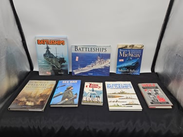 Collection of Naval and Battleship History Books