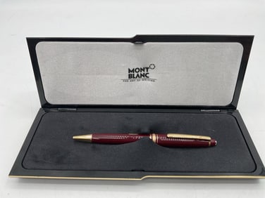 Montblanc Meisterstück Classique Burgundy Ballpoint Pen with Box