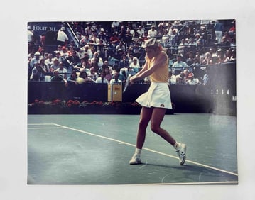 Chris Evert Action Photograph