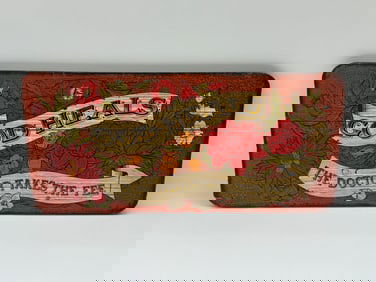 God Heals vintage folk art sign made by George Nathan Associates