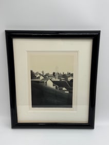 "Neighbors III"  by Robert Kipniss (American, b.1931)  Lithograph