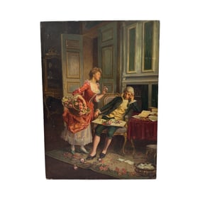 August Von Pettenkofen (Austria, 1822-1889) Oil on Board