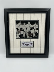 Framed 1961 Yankee Infield Photo