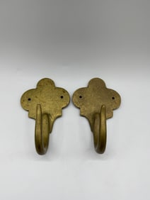 Pair of Classica Workshops Brass Coat Hooks