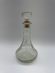 Cut Glass Decanter with Stopper