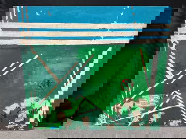 Abstract Mixed Media by Helen Stem(American,1930-2019)