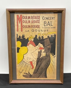 Henri de Toulouse-Lautrec "Moulin Rouge: La Goulue" Framed Print
