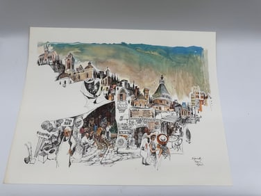 Nazareth, Israel, Print by Papas