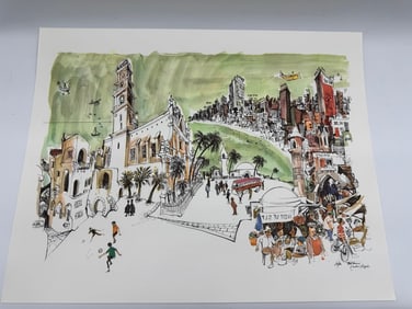 Tel Aviv Israel, Signed by Papas