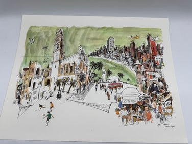 Tel Aviv, Israel Print by Papas