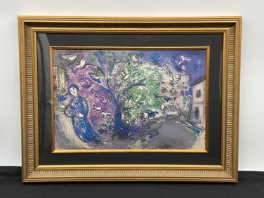 Marc Chagall "The Bird Chase" Lithograph w/ COA