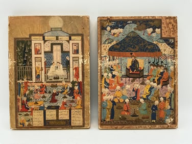 Pair of Persian Miniature Artwork