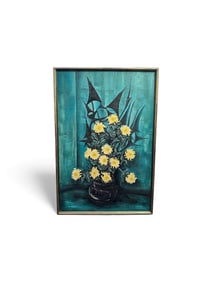 Still Life with Yellow Flowers by Peleg (Israeli)