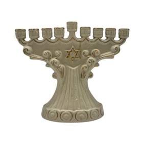 Vintage Ceramic Hanukkah Menorah