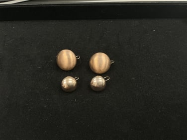 Two Sets of Italian Sterling Silver 925 Earrings – 18.11g