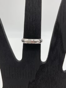 Sterling Silver 925 Hammered Band Ring – Size 6, 3.02g