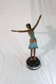 Art Deco Bronze Statue
