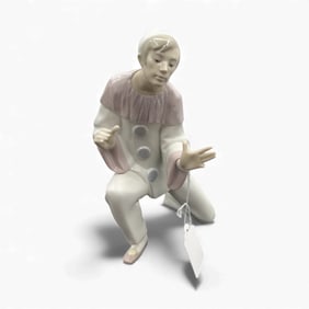 Lladro Pierrot Clown Figurine