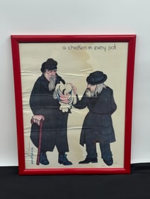 Pacheco "A Chicken in Every Pot" Print, Framed