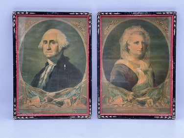 George and Martha Washington portraits