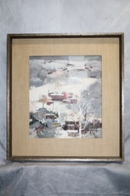 Watercolor on Board Unsigned