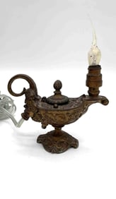 Antique Cigar Lamp Lighter with electric head bulb and cover
