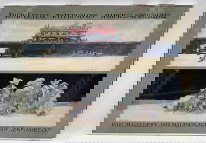 David Levine Watercolors Exhibition Poster 1982