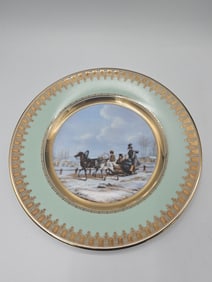 Imperial Porcelain Factory Limited Edition Plate “Winter Outing