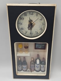 Wine Cellar Shadowbox Wall Clock