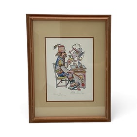 Seated Artisan by Jovan Obican