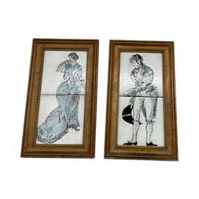 Victorian Couple Tile Panels