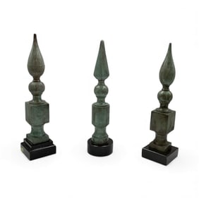 Set of Three Decorative Finials