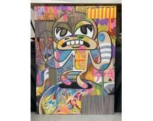 "El Mono Fresco" by Krave (Daniel Fila) Mixed Media