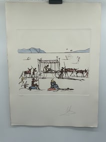 Salvador Dali "Judgement" Color Etching & Aquatint L.E. 256/300 w/ COA