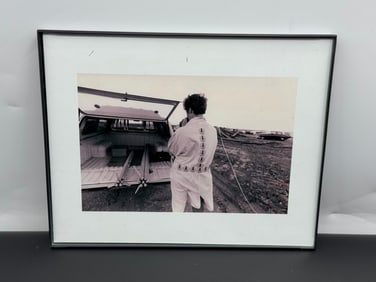 Ginny Lloyd “Art in Space Launch #1?? 1984 Framed Photograph – NASA Space Art, 10 x 8 Inches