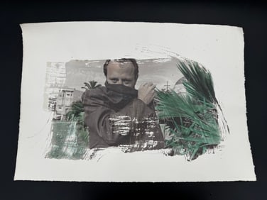 Untitled Figurative Mixed Media Work, Contemporary Conceptual Art on Paper